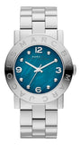 Marc Jacobs Amy Blue Dial Silver Steel Strap Watch for Women - MBM3272