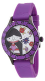 Marc Jacobs Marc White Dial Purple Silicone Strap Watch for Women - MBM5514