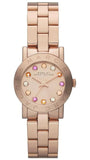 Marc Jacobs Amy Rose Gold Dial Rose Gold Steel Strap Watch for Women - MBM3219