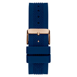 Guess Delta Blue Dial Blue Silicone Strap Watch for Men - GW0051G3