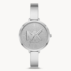 Michael Kors Charley Quartz Crystals Silver Dial Silver Steel Strap Watch For Women - MK4432