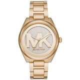 Michael Kors Janelle Quartz Gold Dial Gold Steel Strap Watch For Women - MK7088