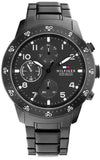 Tommy Hilfiger Jimmy Chronograph Grey Dial Grey Steel Strap Watch For Men - 1791951