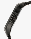 Armani Exchange Hampton Chronograph Black Dial Black Steel Strap Watch For Men - AX2413