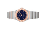 Omega Constellation Quartz Diamonds Blue Dial Two Tone Steel Strap Watch for Women - 131.20.25.60.53.002