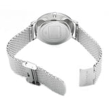 Coach Charles Black Dial Silver Mesh Bracelet Watch for Men - 14602144