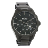 Hugo Boss Onyx Black Dial Black Steel Strap Watch for Men - 1513365