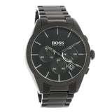 Hugo Boss Onyx Black Dial Black Steel Strap Watch for Men - 1513365