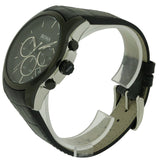 Hugo Boss Onyx Black Dial Black Leather Strap Watch for Men - 1513367