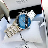 Tissot Luxury Powermatic 80 Black Dial Silver Steel Strap Watch for Men - T086.407.11.201.02