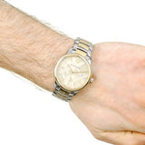 Burberry The Classic Gold Dial Two Tone Steel Strap Watch for Men - BU10011