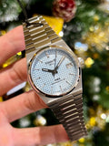 Tissot PRX Powermatic 80 Ice Blue Dial Silver Steel Strap Watch for Men - T137.207.11.351.00