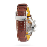 Breitling Navitimer B01 Chronograph 41 White Dial Brown Leather Strap Watch for Men - AB0139211G1P1