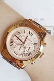 Michael Kors Cooper Rose Gold Rose Gold Steel Strap Watch for Women - MK6275