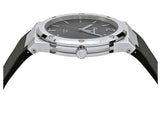 Salvatore Ferragamo F-80 Classic Black Dial Black Leather Strap Watch for Men - SFDT00619