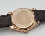 Emporio Armani Classic White Dial Brown Leather Strap Watch For Men - AR9035