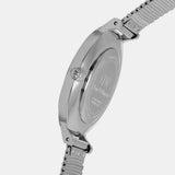 Daniel Wellington Classic Petite Sterling Black Dial Silver Mesh Bracelet Watch For Women - DW00100162