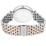 Michael Kors Darci Purple Dial Two Tone Steel Strap Watch for Women - MK3353