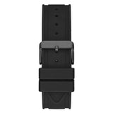 Guess Momentum Black Dial Black Rubber Strap Watch for Men - GW0263G4