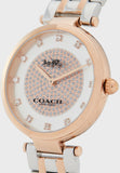 Coach Park Silver Dial Two Tone Steel Strap Watch for Women - 14503644