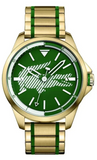 Lacoste Capbreton Green Dial Two Tone Steel Strap Watch for Men- 2010962