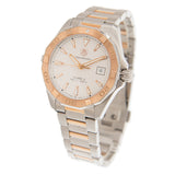 Tag Heuer Aquaracer Calibre 5 Automatic White Dial Two Tone Steel Strap Watch for Men - WAY2150.BD0911