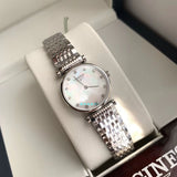 Longines La Grande Classique Diamonds White Dial Silver Steel Strap Watch for Women - L4.209.4.87.6