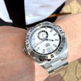 Tag Heuer Formula 1 Calibre 6 Automatic White Dial Silver Steel Strap Watch for Men - WAZ2013.BA0842