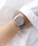 Gucci Grip Quartz Silver Dial Silver Steel Strap Watch For Women - YA157401