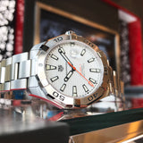 Tag Heuer Aquaracer White Dial Watch for Men - WAY2013.BA0927