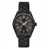 Tag Heuer Carrera Special Edition Black Dial Black Leather Strap Watch for Women - WAR1113.FC6392