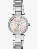 Michael Kors Parker Silver Dial Silver Stainless Steel Strap Watch for Women - MK6483