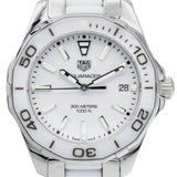 Tag Heuer Aquaracer Quartz White Dial Two Tone Steel Strap Watch Women - WAY131B.BA0914
