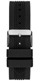 Guess Delta Black Dial Black Silicone Strap Watch for Men - GW0051G1