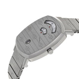 Gucci Grip Quartz Silver Dial Silver Steel Strap Watch For Women - YA157401