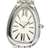 Bvlgari Serpenti Seduttori Quartz White Dial Silver Steel Strap Watch for Women - SERPENTI103141