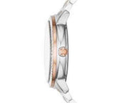 Michael Kors Madelyn Silver Dial Two Tone Steel Strap Watch for Women - MK6288