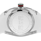 Gucci Sync Quartz White Dial White Rubber Strap Unisex Watch - YA137302