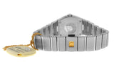 Omega Constellation Quartz Diamonds Silver Dial Silver Steel Strap Watch for Women - 123.15.27.60.55.004
