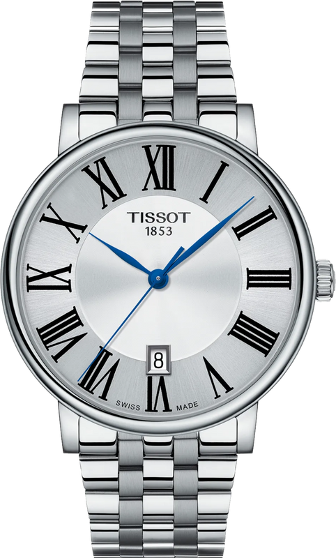 Tissot Carson Premium Silver Dial Silver Steel Strap Watch for Men - T122.417.11.033.00