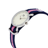 Daniel Wellington Classy Winchester White Dial Two Tone NATO Strap Watch For Women - DW00100073