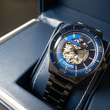 Maserati SFIDA Automatic Blue Dial Silver Steel Strap Watch For Men - R8823140001