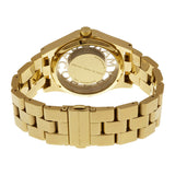 Marc Jacobs Henry Transparent Gold Dial Gold Steel Strap Watch for Women - MBM3206
