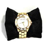 Marc Jacobs Amy White Dial Gold Steel Strap Watch for Women - MBM3051