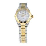 Tag Heuer Aquaracer Diamonds Mother of Pearl Dial Two Tone Steel Strap Watch for Men - WBD1422.BB0321