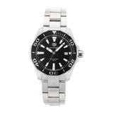 Tag Heuer Aquaracer Black Dial Silver Steel Strap Watch for Men - WAY111A.BA0928
