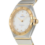 Omega Constellation Manhattan Mother of Pearl Dial Two Tone Steel Strap Watch for Women - 131.20.28.60.55.002