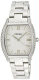 Fossil Wallace Silver Dial Silver Steel Strap Watch for Women - ES3174