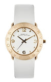 Marc Jacobs Amy White Dial White Leather Strap Watch for Women - MBM1150