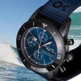 Breitling Superocean Heritage Chronograph 44 Outerknown Blue Dial Blue NATO Strap Watch for Men - M133132A1C1W1